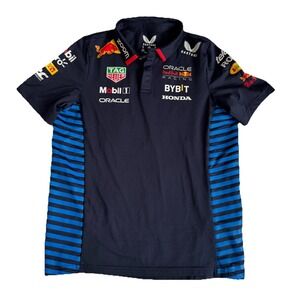 Castore Oracle Red Bull Racing F1 2024  Team Polo Shirt- Youth Large YL Navy
